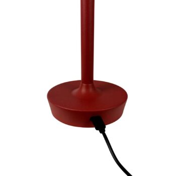 Dyberg Larsen LED dobíjacia stolová lampa Flow, červená, výška 25 cm