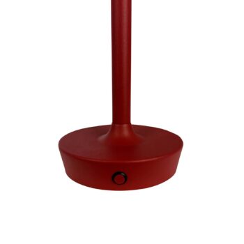 Dyberg Larsen LED dobíjacia stolová lampa Flow, červená, výška 25 cm