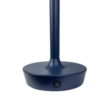 Dyberg Larsen LED dobíjacia stolová lampa Flow, modrá, výška 25 cm