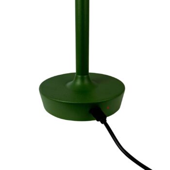 Dyberg Larsen LED dobíjacia stolová lampa Flow, zelená, výška 25 cm