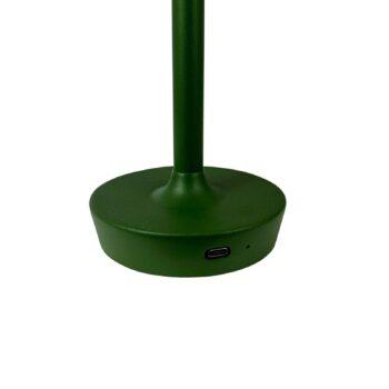 Dyberg Larsen LED dobíjacia stolová lampa Flow, zelená, výška 25 cm