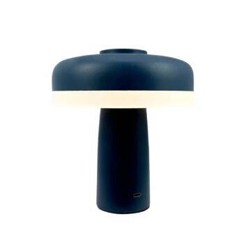 Dyberg Larsen LED dobíjacia stolová lampa Porter, modrá, výška 16 cm