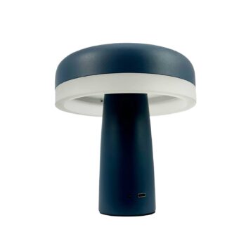 Dyberg Larsen LED dobíjacia stolová lampa Porter, modrá, výška 16 cm
