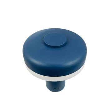 Dyberg Larsen LED dobíjacia stolová lampa Porter, modrá, výška 16 cm