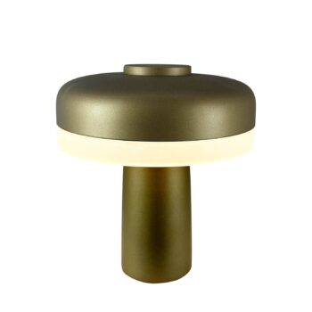 Dyberg Larsen LED dobíjacia stolová lampa Porter, zelená, výška 16 cm