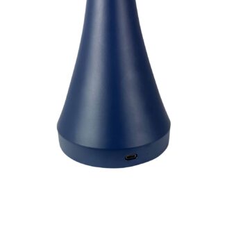Dyberg Larsen LED dobíjacia stolová lampa Vienna, modrá, výška 28 cm