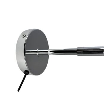 Dyberg Larsen LED nástenné svetlo Starlight, chróm Ø 14 cm stmievateľné