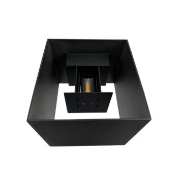 Dyberg Larsen LED nástenné svietidlo Venus, čierne, šírka 15 cm