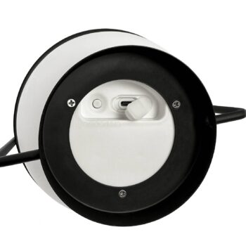 Dyberg Larsen LED solárna lampa Summer, biela/čierna výška 26 cm
