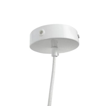 Dyberg Larsen Planet závesná lampa, biela, Ø 40 cm, kov