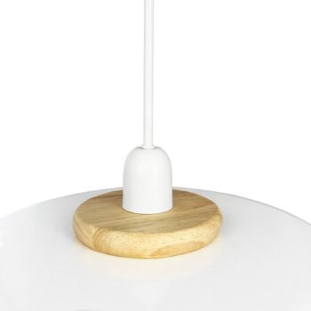 Dyberg Larsen Planet závesná lampa, biela, Ø 40 cm, kov