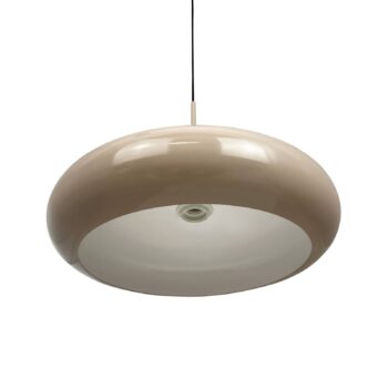 Dyberg Larsen Planet závesná lampa, mliečna biela, Ø 40 cm, kov