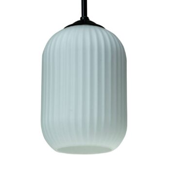 Dyberg Larsen Riflet sklenená závesná lampa, Ø 20 cm