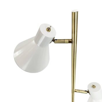 Dyberg Larsen Sleep stojacia lampa, tmavo biela, výška 165 cm, oceľ