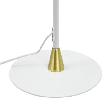 Dyberg Larsen Stojacia lampa Lilje, biela, výška 135 cm, 2-pl.