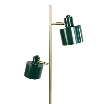 Dyberg Larsen Stojacia lampa Ocean, tmavo zelená, 160 cm, 2-pl.