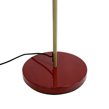 Dyberg Larsen Stojacia lampa Ocean, tmavočervená, 160 cm, 2-pl.
