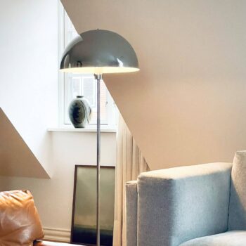 Dyberg Larsen Stojacia lampa Stockholm, výška 143 cm kov/mramor