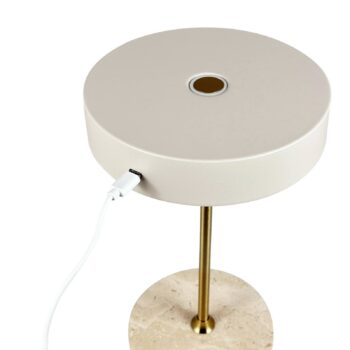 Dyberg Larsen Stolová LED lampa Moonlight, béžová