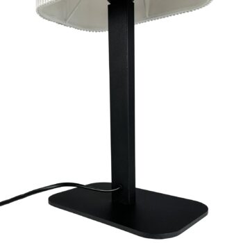 Dyberg Larsen Stolová lampa Calix, prírodná biela, výška 39 cm