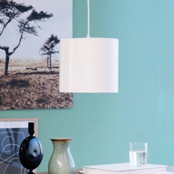 Dyberg Larsen Wum závesná lampa Ø 23 cm biela