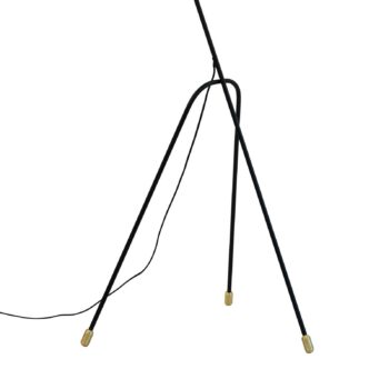 Dyberg Larsen stojacia lampa Miles, čierna, výška 154,5 cm