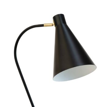 Dyberg Larsen stojacia lampa Miles, čierna, výška 154,5 cm
