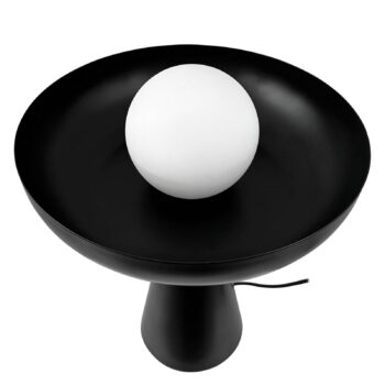 Dyberg Larsen stolová lampa Ava, čierna, kov, výška 35 cm