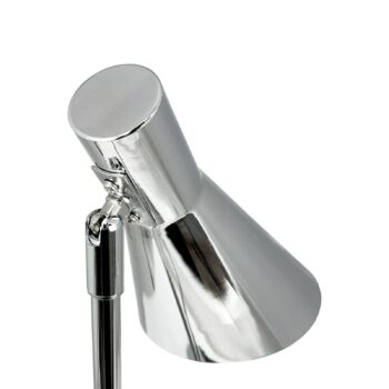 Dyberg Larsen stolová lampa DL12, chróm, výška 39,5 cm, kov