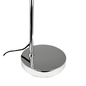 Dyberg Larsen stolová lampa DL12, chróm, výška 44,5 cm, kov