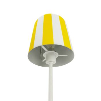 Dyberg Larsen stolová lampa Gry, žltá/biela, výška 49,5 cm