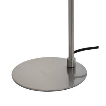 Dyberg Larsen stolová lampa Oswald, čierna/oceľ, výška 40 cm