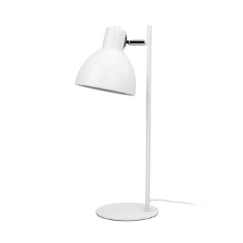 Dyberg Larsen stolová lampa Skagen, biela, výška 50 cm, kov