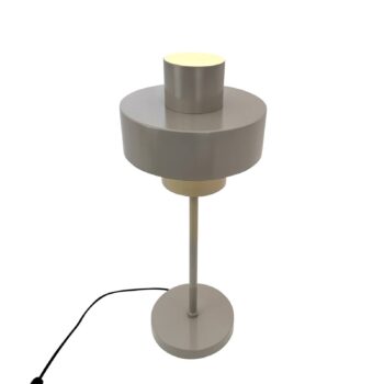 Dyberg Larsen stolová lampa Stoke, sivá, výška 49,5 cm