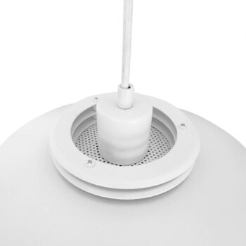 Dyberg Larsen závesná lampa Ejka mini, biela, Ø 30 cm, kov