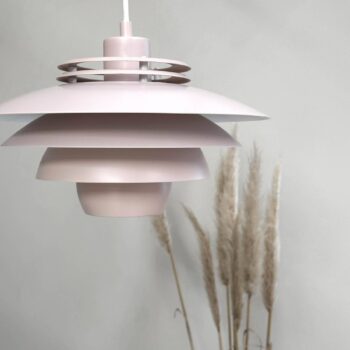 Dyberg Larsen závesná lampa Ejka mini, ružová, Ø 30 cm, kov