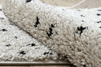 Dywany Łuszczów, Behúň Berber Syla B752 dots cream, 80x300, biela, kuchyňa