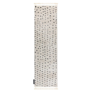 Dywany Łuszczów, Behúň Berber Syla B752 dots cream, 80x300, biela, kuchyňa