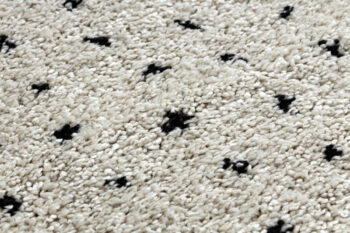 Dywany Łuszczów, Behúň Berber Syla B752 dots cream, 80x300, biela, kuchyňa