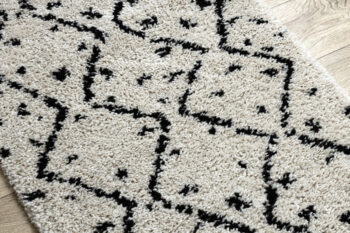 Dywany Łuszczów, Behúň Berber Tetuan B751 cream, 60x300, biela, obývacia izba