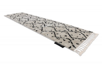 Dywany Łuszczów, Behúň Berber Tetuan B751 cream, 80x250, biela, obývacia izba