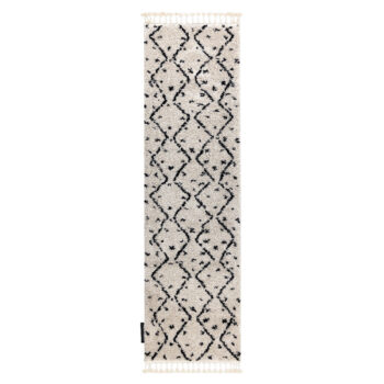 Dywany Łuszczów, Behúň Berber Tetuan B751 cream, 80x250, biela, obývacia izba