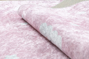 Dywany Łuszczów, Detský kusový koberec Junior 52063.802 Rainbow pink, 80x150, ružová, detská izba