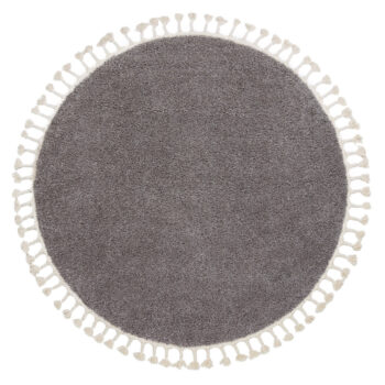 Dywany Łuszczów, Kusový koberec Berber 9000 brown kruh, 120x120 (priemer) kruh, hnedá, kancelária