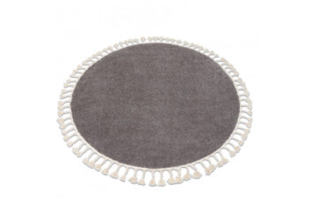 Dywany Łuszczów, Kusový koberec Berber 9000 brown kruh, 160x160 (priemer) kruh, hnedá, kancelária