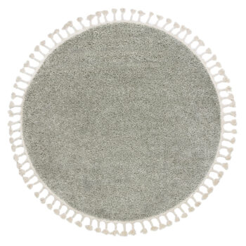 Dywany Łuszczów, Kusový koberec Berber 9000 green kruh, 160x160 (priemer) kruh, zelená, obývacia izba