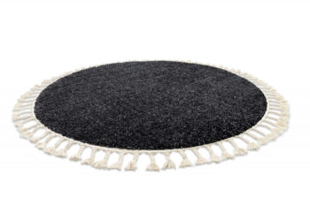 Dywany Łuszczów, Kusový koberec Berber 9000 grey kruh, 160x160 (priemer) kruh, šedá, obývacia izba