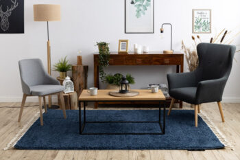 Dywany Łuszczów, Kusový koberec Berber 9000 navy, 160x220, modrá, obývacia izba