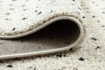 Dywany Łuszczów, Kusový koberec Berber Syla B752 dots cream, 180x270, biela, kancelária