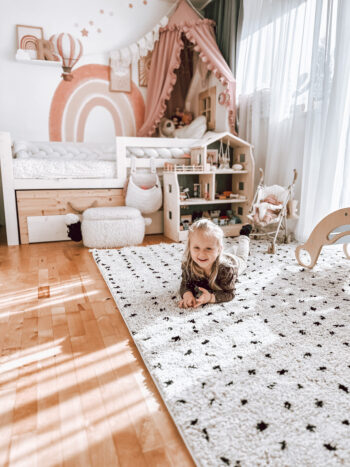 Dywany Łuszczów, Kusový koberec Berber Syla B752 dots cream, 240x330, biela, kancelária